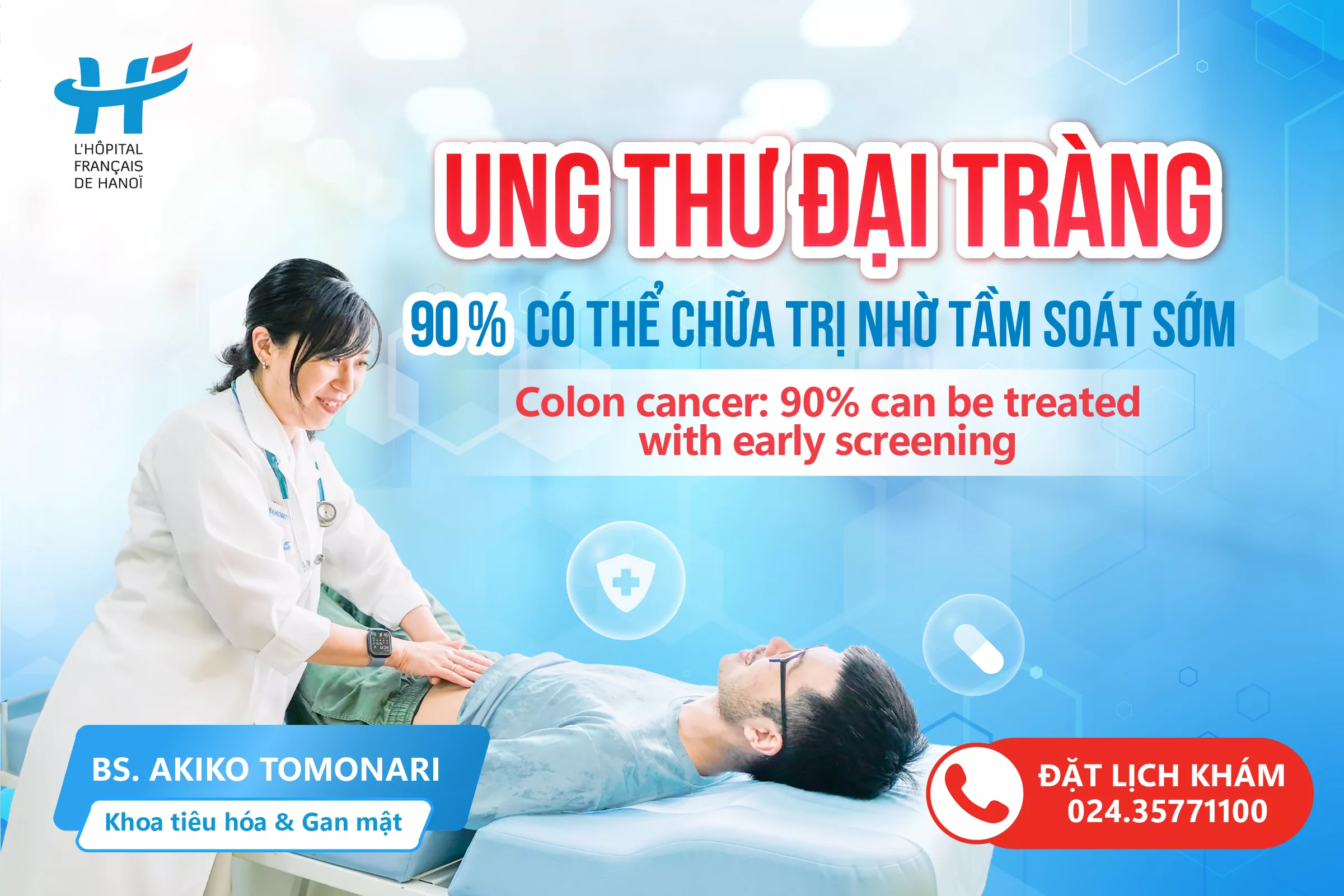 UNG THƯ ĐẠI TRÀNG &#8211; 90% CÓ THỂ CHỮA TRỊ NHỜ TẦM SOÁT SỚM